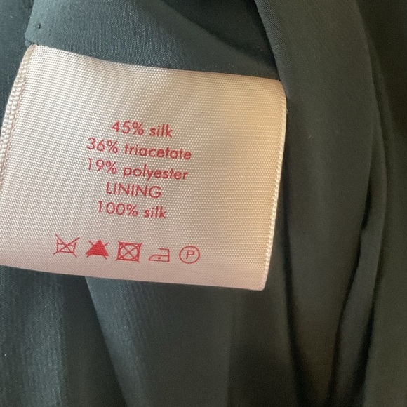 Roksanda Bow Detailed Cady Atlen Midi Dress Size US 4 Black Pink - Picture 13 of 14